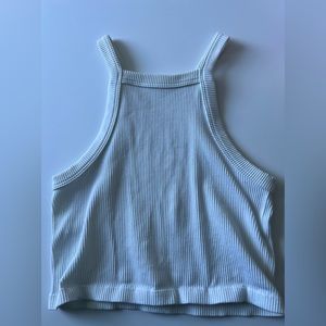 white cropped tank top from Dynamic. one size